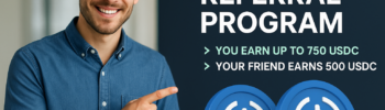 CoinDepo referral program – earn up to 750 USDC for you and 500 USDC for your friend